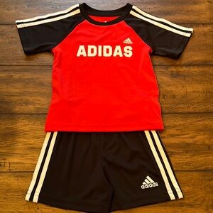 Baby boys Adidas 12month short set
